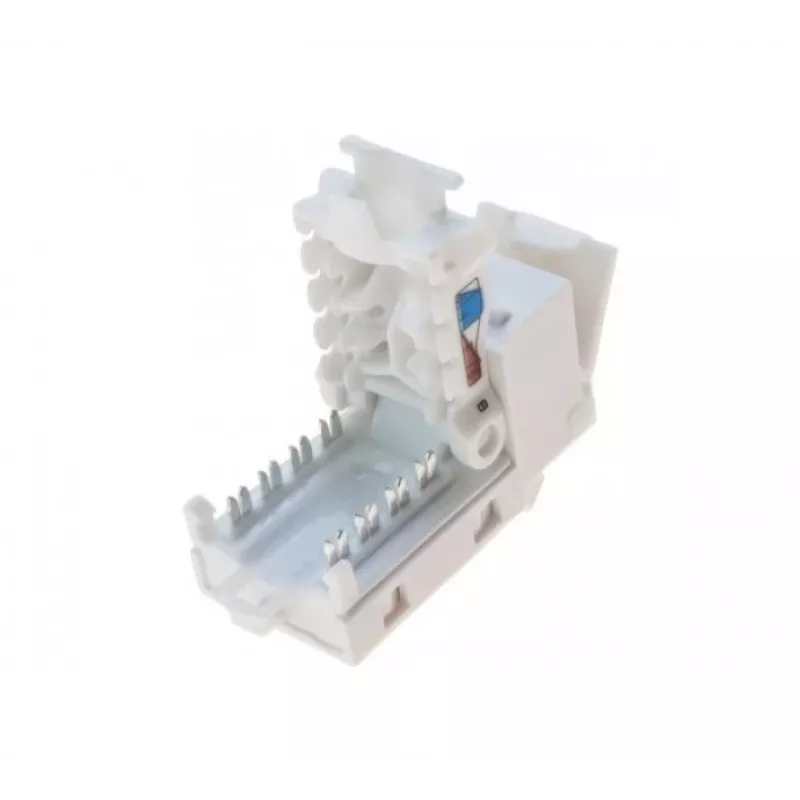 TECLINE RJ45 Keystone Jack, Cat.6 UTP, gereedschapsloos, wit 272883