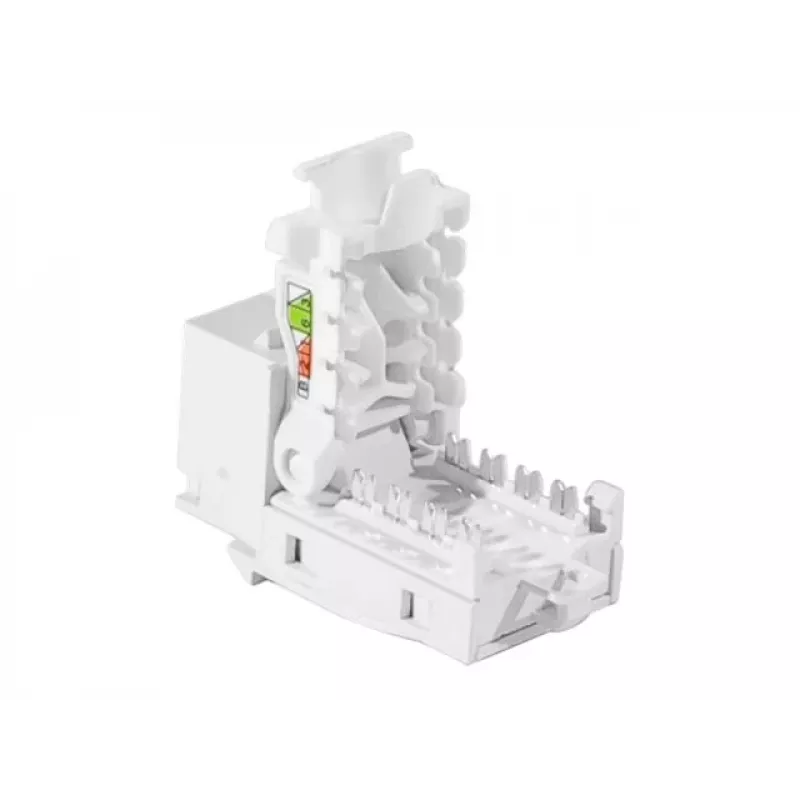 TECLINE RJ45 Keystone Jack, Cat.6 UTP, gereedschapsloos, wit 272883