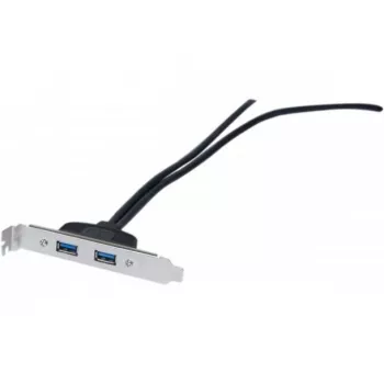 Exertis Connect USB 2.0 verlengkabel, USB-A stekker naar USB-A bus, 0,25 m, zwart 146697