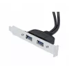 Exertis Connect USB 2.0 verlengkabel, USB-A stekker naar USB-A bus, 0,25 m, zwart 146697