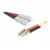 Exertis Connect LC/UPC naar ST/UPC Multimode Duplex LWL-patchkabel, OM2 50/125µm, LSZH, oranje, 3m 392673