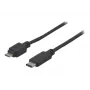 EXERTIS CONNECT USB 2.0 kabel, USB Type-C naar Micro-B, zwart, 1,0 m 150301