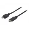 EXERTIS CONNECT USB 2.0 kabel, USB Type-C naar Micro-B, zwart, 1,0 m 150301