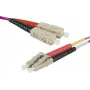 Exertis Connect OM4 Glasvezel-patchkabel LC Duplex naar LC Duplex UPC, Erika-Violet, 7m 392785