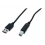 EXERTIS CONNECT USB 2.0 High Speed kabel, USB Type-A stekker naar USB Type-B stekker, Zwart, 5,0 m (352451)