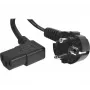 EXERTIS CONNECT netkabel, Schuko-stekker naar haakse IEC C13-bus, zwart, 3,0 m 808211