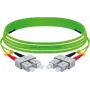 EXERTIS CONNECT OM5 SC Duplex naar SC Duplex Glasvezel-patchkabel, 50/125 µm, LSZH, Limoengroen, 10 m 392906