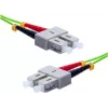 EXERTIS CONNECT OM5 SC Duplex naar SC Duplex Glasvezel-patchkabel, 50/125 µm, LSZH, Limoengroen, 10 m 392906