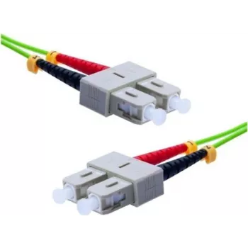 EXERTIS CONNECT OM5 SC Duplex naar SC Duplex Glasvezel-patchkabel, 50/125 µm, LSZH, Limoengroen, 10 m 392906