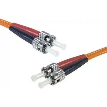 Exertis Connect ST/UPC naar ST/UPC Multimode Duplex Glasvezel-patchkabel, OM2 50/125µm, LSZH, Oranje, 10m 392716