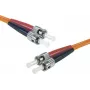 Exertis Connect ST/UPC naar ST/UPC Multimode Duplex Glasvezel-patchkabel, OM2 50/125µm, LSZH, Oranje, 10m 392716