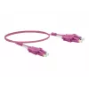 Exertis Connect LC/UPC naar LC/UPC OM4 Multimode Duplex Uniboot-patchkabel, 1m, erika violet, LSZH 392951
