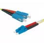 EXERTIS CONNECT Glasvezel-patchkabel Eco OS2 SC Duplex naar LC Duplex 3m Geel 392863