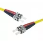 EXERTIS CONNECT glasvezel-patchkabel Eco, OS2 singlemode, duplex ST/UPC naar ST/UPC, geel, 1,0 m 392891