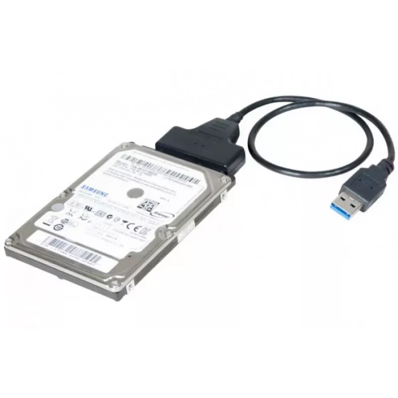 Exertis Connect 508305 USB 3.0 naar SATA-adapter voor 2,5 inch SSD/HDD, zwart