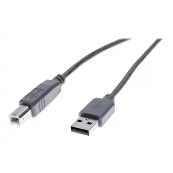 Exertis Connect USB 2.0 kabel USB-A stekker naar USB-B stekker 1,0m grijs 532407