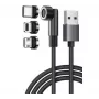 Exertis Connect USB 3-in-1 oplaadkabel met USB-C, Micro-B, Lightning (640297)