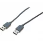 exertis Connect USB 2.0 datalink-kabel, USB-A naar USB-A, grijs, 1,8 m 532502