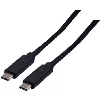 EXERTIS CONNECT USB 3.2 Gen 2x2 kabel 20 Gbps / 240W USB-C naar USB-C, zwart, 1,0 m (532649)