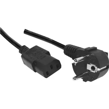 Exertis Connect stroomkabel, haakse Schuko-stekker naar IEC C13-bus, halogeenvrij, zwart, 1,8 m (807950)