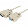 EXERTIS CONNECT D-Sub 9-pin seriële verlengkabel, stekker naar bus, 10 m, zwart 580261