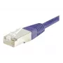 EXERTIS CONNECT Cat.6 F/UTP-patchkabel, 30m, violet, slanke snagless-knikbescherming, RJ45 853348