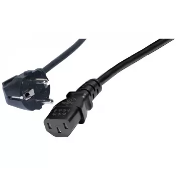 Exertis Connect haakse Schuko-naar-IEC-C13 stroomkabel, 1 m, zwart 808008