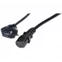 Exertis Connect haakse Schuko-naar-IEC-C13 stroomkabel, 1 m, zwart 808008