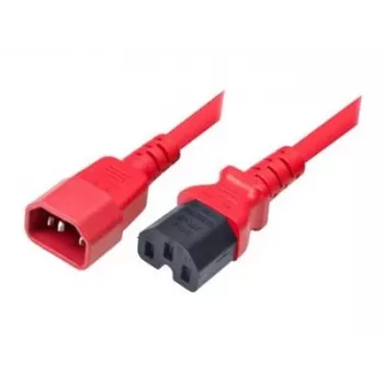 Exertis Connect IEC C14 naar C15 stroomkabel, rood, 1,8 m 808364