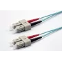 Ekivalan OM3 duplex glasvezel patchkabel SC/SC, 50/125 µm, aqua, 2,0 m COZOM3DCDC2SA0020A