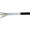 Exertis Connect 845038 Waterbestendige Cat.6 F/UTP patchkabel, 0,5 m, zwart, slanke knikbescherming