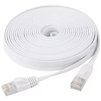 EXERTIS CONNECT Cat6 U/FTP platte patchkabel, wit, 5 m 845059