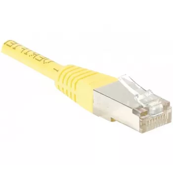 Exertis Connect 853353 Cat.6 F/UTP patchkabel, 50 m, geel, slanke knikbescherming