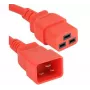 Exertis Connect 2m rode IEC C20 naar C19 stroomverlengkabel 16A 250V 640056