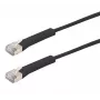 Exertis Connect RJ45 patchkabel, Cat. 6A, F/FTP, haaks, halogeenvrij, zwart, 2,0 m (854014)