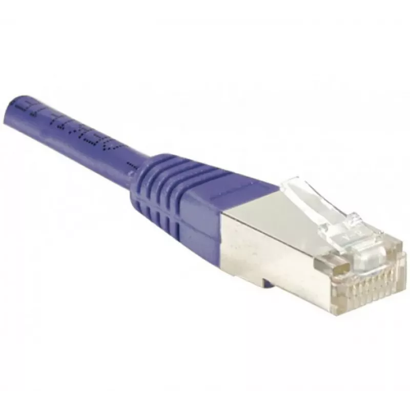 EXERTIS CONNECT Cat.6 F/UTP patchkabel, violet, 50 m, slim bend protection 853356