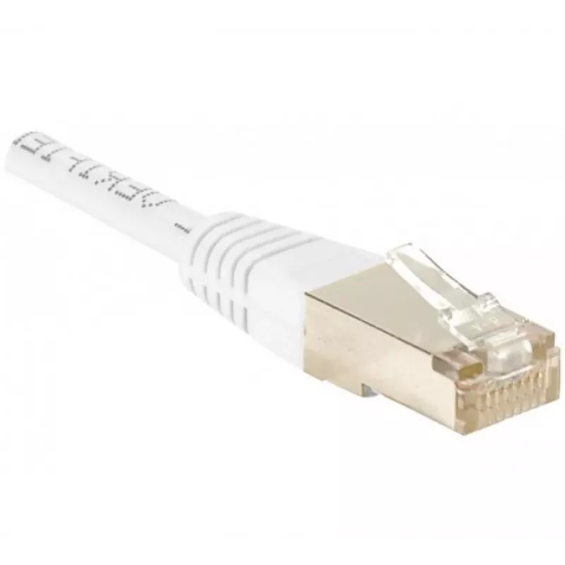 Exertis Connect 853811 Cat.6 F/UTP patchkabel, 1 m, wit, slanke knikbescherming