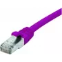 EXERTIS CONNECT Cat. 6 F/UTP koper PoE halogeenvrije paarse 0,3m patchkabel met snagless boot 854409