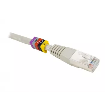 Exertis Connect Dexlan kabelmarkeringsring, geel, cijfers 0-9, 100 stuks 753490