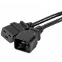 EXERTIS CONNECT IEC C20 naar C19 stroomverlengkabel, 3 m, zwart 808003