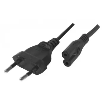 Exertis Connect netkabel, Eurostekker naar Euro-8-bus, zwart, 1,0 m (808308)