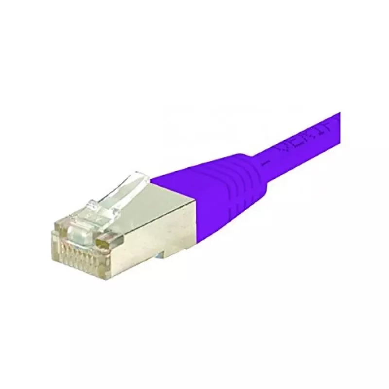Exertis Connect 854461 Cat.6 S/FTP PiMF patchkabel, 20 m, violet, slanke knikbescherming