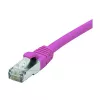 EXERTIS CONNECT Cat 6 F/UTP patchkabel, PoE, halogeenvrij, roze, 0,3 m 854431