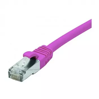 EXERTIS CONNECT Cat. 6 F/UTP PoE halogeenvrije patchkabel, roze, 3,0 m met rastongbescherming 854435