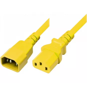 Exertis Connect IEC-netkabel C14 naar C13 geel 1,8 m 808045
