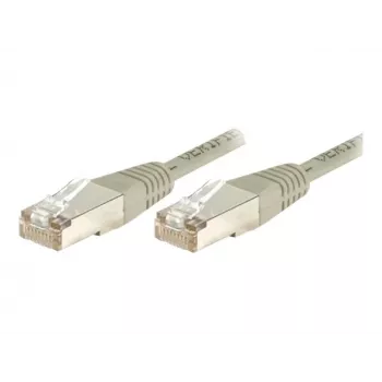 EXERTIS CONNECT Cat6 S/FTP PiMF patchkabel, grijs, 0,7 m, slanke snagless tule 856837