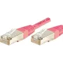 Exertis Connect 854476 Cat6 S/FTP netwerk-patchkabel, 0,15 m, roze