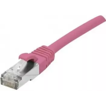 EXERTIS CONNECT Cat 6A S/FTP patchkabel, roze, 15 m, slim strain relief 854383