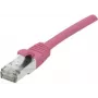 EXERTIS CONNECT Cat 6A S/FTP patchkabel, roze, 15 m, slim strain relief 854383