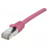 EXERTIS CONNECT Cat 6A S/FTP patchkabel, roze, 15 m, slim strain relief 854383